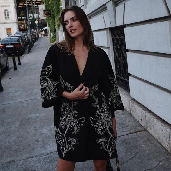 H&M Limited Embroidered Kaftan Dress - Picture 4 of 10